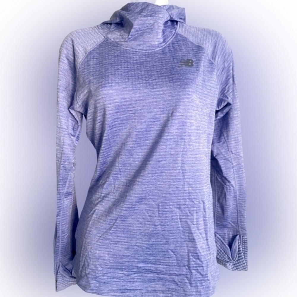 New Balance Perwinkle Hoody - S periwinkle blue , polyester spandex